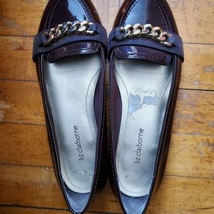 Women's Brown Flat Dress Shoes. Size 7.